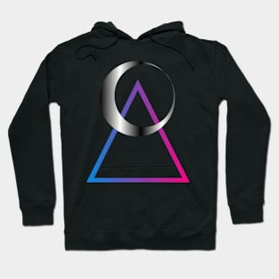 Neon moon triangle Hoodie